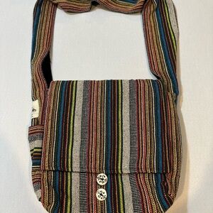 Ganesh Himal Boho Woven Crossbody Bag Fair Trade Nepal